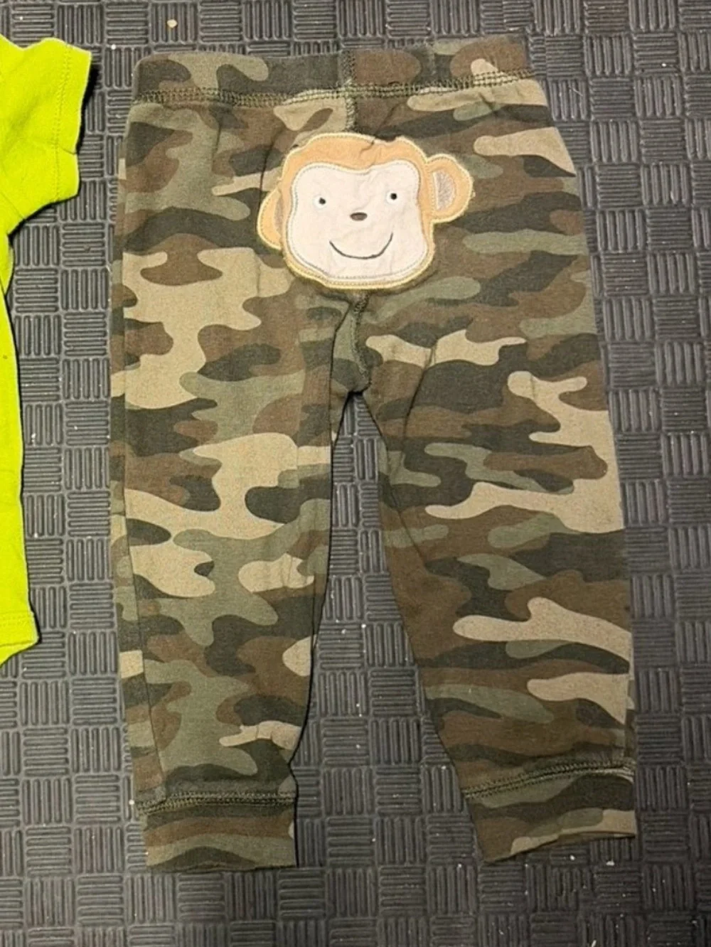 Carter's Camouflage Monkey Patch Toddler Pants - Green/Brown size 18m